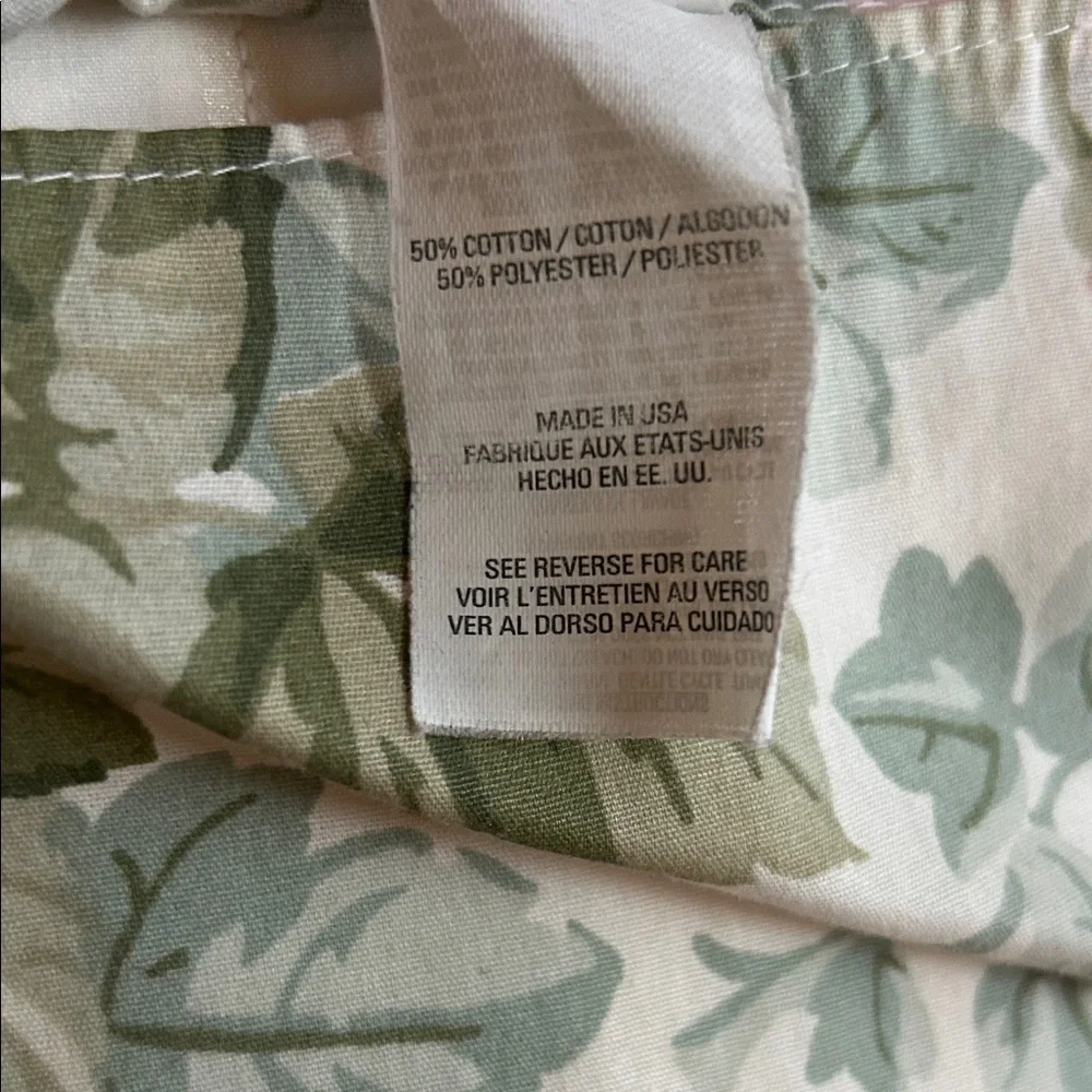 Laura Ashley vintage Floral Pillow Shams with Ruffle Trim